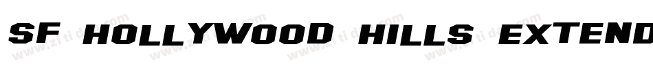 SF Hollywood Hills Extended字体转换
